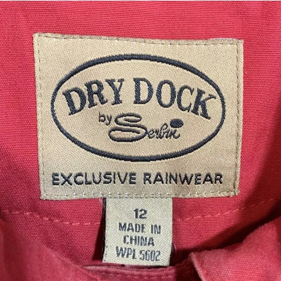 Dry Dock Serbin Exclusive Rainwear Red Rain Jacket - Picture 4 of 6
